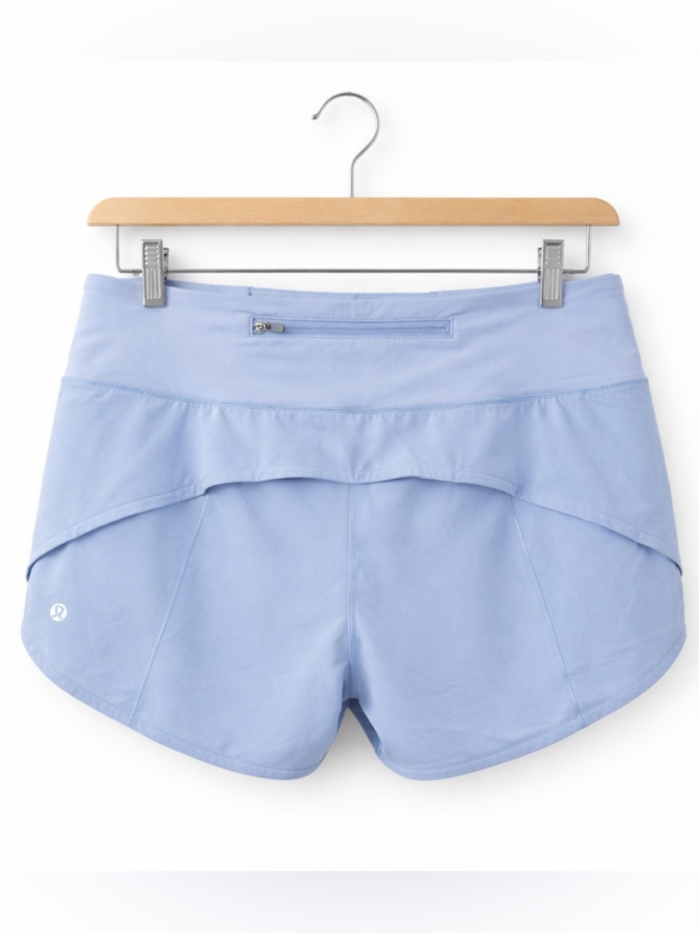 Lululemon Speed Up HR 2.5 Shorts Blue Linen Sz 8 Lined Running Athletic - Picture 4 of 7